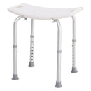 HOMCOM Shower Stool White