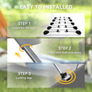 Outsunny Lightweight Camping Cot Portable Compact Sleeping Bed w/ Carry Bag