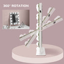 HOMCOM Hollywood Lighted Makeup Mirror With Magnifier, USB Port, Phone Holder