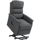 HOMCOM Power Lift Recliner Electric Reclining Chair With Remote Dark Grey