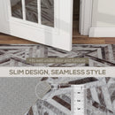 HOMCOM Non-Slip Washable Rug, Chenille Floor Carpet for Living Room,