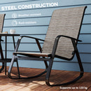 Outsunny Garden Rocking Chair With Armrests, High Back