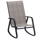 Outsunny Garden Rocking Chair With Armrests, High Back