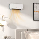 HOMCOM Wall Mounted Electric Heater With Timer Overheat Protection White