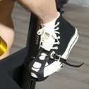 HOMCOM Exercise Bike Indoor Cycling w/ LCD Display, Heart Rate Sensor, Orange