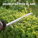 Outsunny 20" Cordless Hedge Trimmer with Dual Action Head, 2000mAh Battery