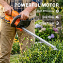 Outsunny 20" Cordless Hedge Trimmer with Dual Action Head, 2000mAh Battery