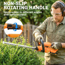 Outsunny 20" Cordless Hedge Trimmer with Dual Action Head, 2000mAh Battery