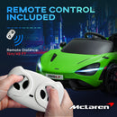 AIYAPLAY Orange McLaren 765LT Licensed 12V Kids Ride On Car W/ MP3 Music