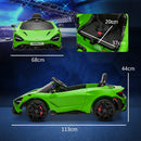 AIYAPLAY Orange McLaren 765LT Licensed 12V Kids Ride On Car W/ MP3 Music