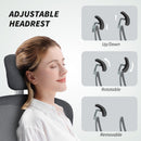 HOMCOM High Back Mesh Computer Desk Chair With Lumbar Support, Charcoal Grey