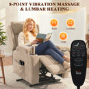 HOMCOM Power Recliner Chair W/ Massage And Heat, Electric Lift Chair, Brown