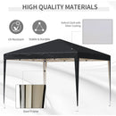 Outsunny  Pop Up Gazebo 3m x 3m - Black