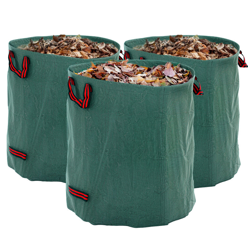 Outsunny Garden Waste Bags, 300L X 3 Heavy Duty Garden Sacks