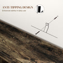 HOMCOM Sideboard, Industrial Storage Cabinet for Living Room, Rustic Brown