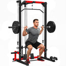 SPORTNOW Cable Crossover Machine, Multifunction Power Cage with Pull Up Bar