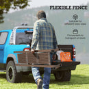 Outsunny Aluminium Alloy Movable Fence, Pet Safety Fence, Dark Brown