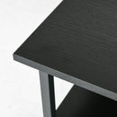 HOMCOM Mobile Printer Stand With Storage Printer Table For Home Office Black