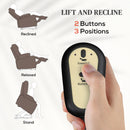 HOMCOM Riser And Recliner Chair Lift Chair With Vibration Massage, Heat, Grey