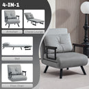 HOMCOM Click Clack Single Chair Bed Settee for Living Room