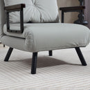 HOMCOM Click Clack Single Chair Bed Settee for Living Room