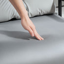 HOMCOM Click Clack Single Chair Bed Settee for Living Room