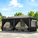 Outsunny 3 X 6 M Pop Up Gazebo, UPF50+ Wedding Party Tent Marquee, Black