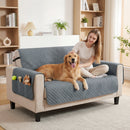 PawHut Waterproof Sofa Cover, Soft Couch Cover for Dogs Cats Pets Grey