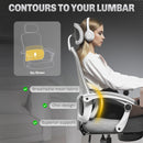 HOMCOM Mesh Ergonomic Office Chair with Lumbar Support, Headrest