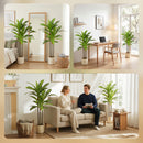 HOMCOM 90cm Lifelike Fake Tree With Bendable Trunks For Home Decor, Green