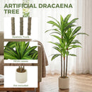 HOMCOM 90cm Lifelike Fake Tree With Bendable Trunks For Home Decor, Green