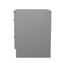 Yarmouth 2 Drawer Bedside Cabinet in Uniform Grey & Dusk Grey - Ready Assembled