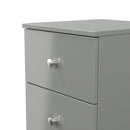 Yarmouth 2 Drawer Bedside Cabinet in Uniform Grey & Dusk Grey - Ready Assembled