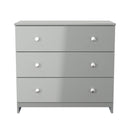 Yarmouth 3 Drawer Chest in Uniform Grey & Dusk Grey - Ready Assembled
