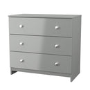 Yarmouth 3 Drawer Chest in Uniform Grey & Dusk Grey - Ready Assembled