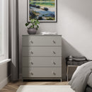 Yarmouth 4 Drawer Chest in Uniform Grey & Dusk Grey - Ready Assembled