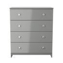 Yarmouth 4 Drawer Chest in Uniform Grey & Dusk Grey - Ready Assembled