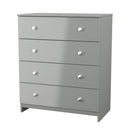 Yarmouth 4 Drawer Chest in Uniform Grey & Dusk Grey - Ready Assembled