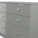Yarmouth 6 Drawer Midi Chest in Uniform Grey & Dusk Grey - Ready Assembled