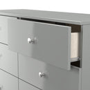 Yarmouth 6 Drawer Midi Chest in Uniform Grey & Dusk Grey - Ready Assembled