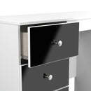 Yarmouth Vanity in Black & White Matt - Ready Assembled