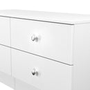 Yarmouth 4 Drawer Bed Box in White & White Matt - Ready Assembled
