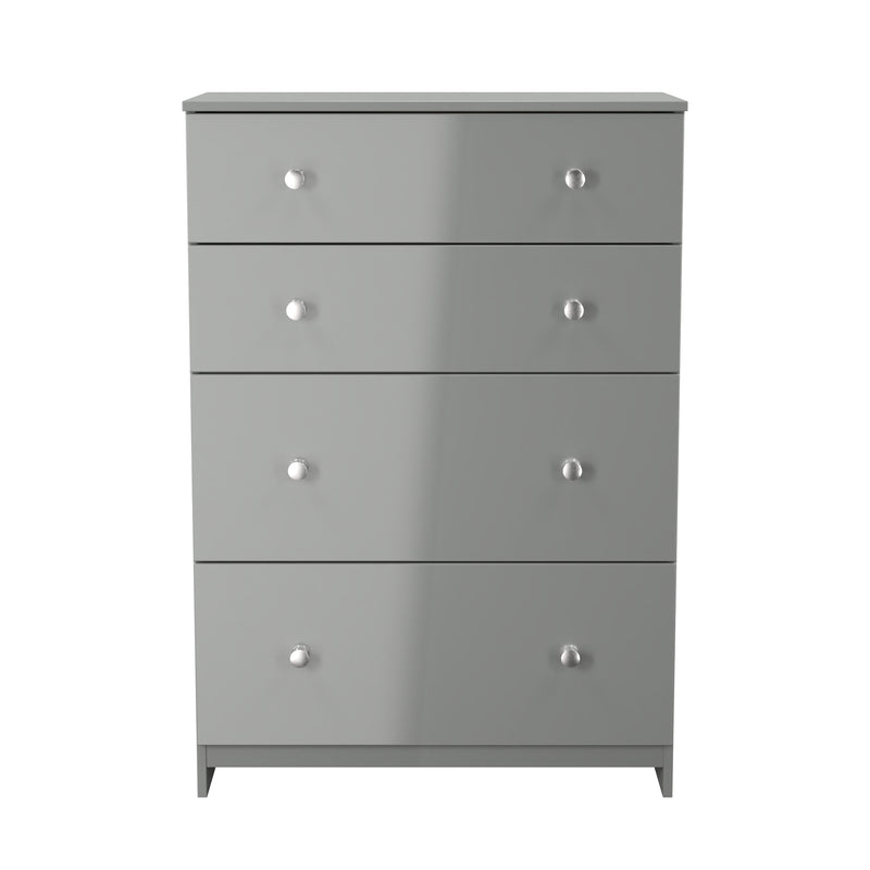Yarmouth 4 Drawer Deep Chest in Uniform Grey & Dusk Grey - Ready Assembled
