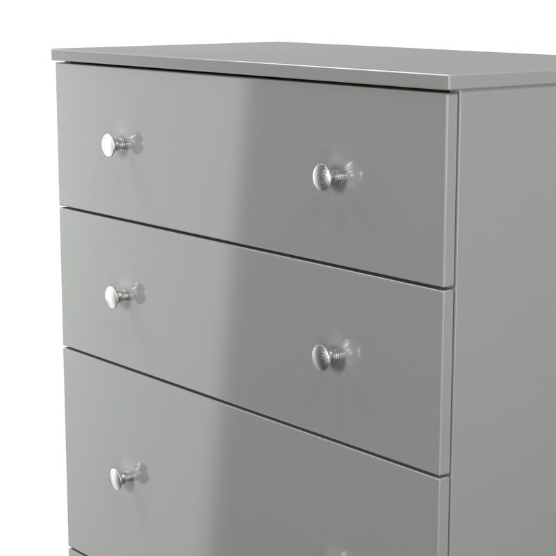 Yarmouth 4 Drawer Deep Chest in Uniform Grey & Dusk Grey - Ready Assembled