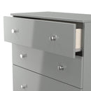 Yarmouth 4 Drawer Deep Chest in Uniform Grey & Dusk Grey - Ready Assembled