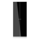 Yarmouth Tall Plain Wardrobe in Black & White Matt - Ready Assembled