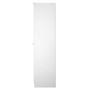 Yarmouth Tall Plain Wardrobe in Black & White Matt - Ready Assembled