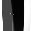 Yarmouth Tall Plain Wardrobe in Black & White Matt - Ready Assembled