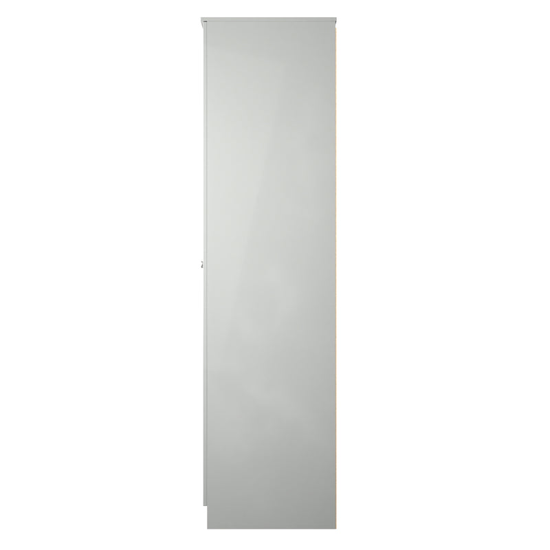 Yarmouth Tall Plain Wardrobe in Uniform Grey & Dusk Grey - Ready Assembled