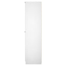Yarmouth Tall Triple Mirrored Wardrobe in Black & White Matt - Ready Assembled